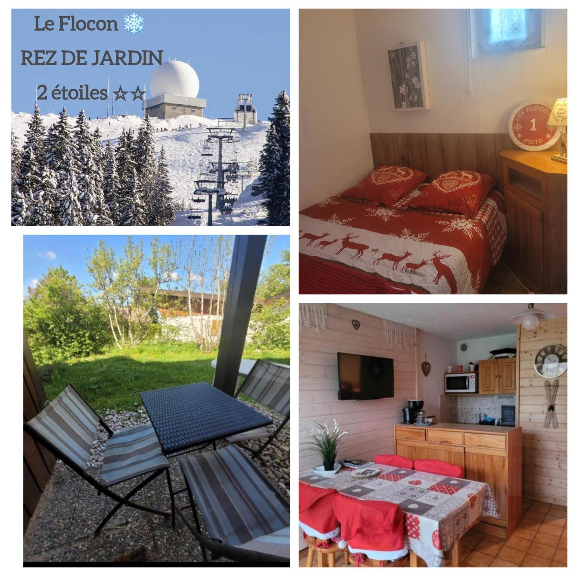 Appartement Le Flocon, Joli Petit Cocon 4 Pers En Rez De Jardin Draps Inclus Les Rousses Exterior foto